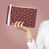 ThatXpression Fashion's Elegance Collection Burgandy Gold Designer Clutch Bag