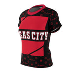 ThatXpression Elegance Women's Black Red Kansas City S12 Designer T-Shirt