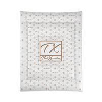 ThatXpression Fashion TX Designer White and Tan Comforter