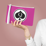 Queen Of Spades Collection Pink Clutch Bag