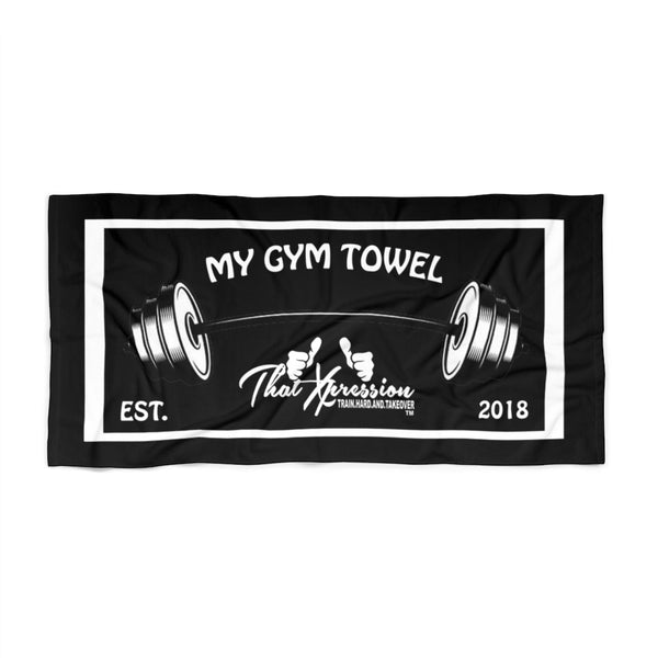 ThatXpression Fashion Train Hard And Takeover My Gym Fitness Beach Towel 3PTFY