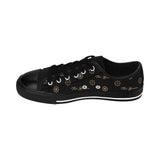 ThatXpression Fashion's Elegance Collection Black and Tan Men's Sneakers