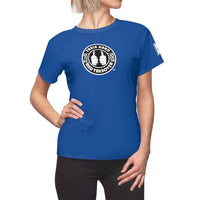 ThatXpression Fashion Train Hard Badge Blue Women's T-Shirt-RL