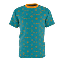 ThatXpression Elegance Men's Orange Teal S12 Designer T-Shirt