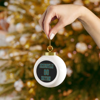 Jacksonville Nation Festive Christmas Ball Ornament With Ribbon