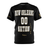 ThatXpression's New Orleans Nation Period Sports Themed Black Gold Unisex T-shirt