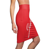 ThatXpression Fashion Red Savage Women's Pencil Skirt 7X41K