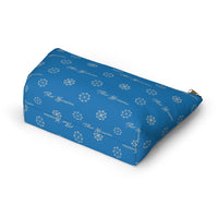 ThatXpression Fashion's Elegance Collection Blue and Gray Accessory Pouch
