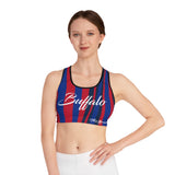 ThatXpression Buffalo Striped Sports Bra