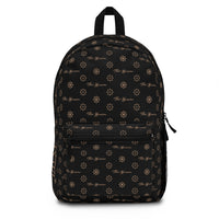 ThatXpression Fashion's Elegance Collection Black and Tan Backpack