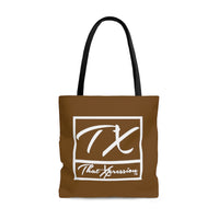 ThatXpression Gym Fit Multi Use Brown and White Tote bag