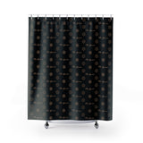 ThatXpression Fashion Black and Tan Designer Bathroom Curtains