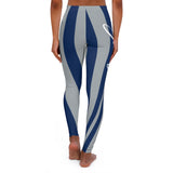 ThatXpression Fashion Grey Blue Savage Themed Spandex Leggings-RL2