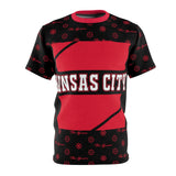 ThatXpression Elegance Men's Black Red Kansas City S13 Designer T-Shirt