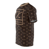 ThatXpression Fashion's Elegance Collection Brown and Tan Boxed Shirt