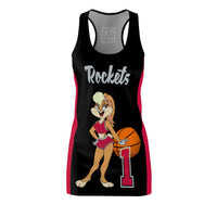 ThatXpression Rockets Home Team Jersey Themed Cartoon Dress