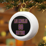 Los Angeles Nation Festive Christmas Ball Ornament With Ribbon