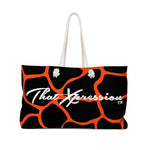 ThatXpression Fashion Stylish Black & Orange Weekender Bag R27KB