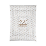 ThatXpression Fashion TX Designer White and Tan Comforter
