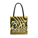 ThatXpression Gym Fit Multi Use Green Bay Themed Swirl Green Gold Tote bag