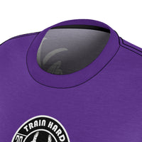 ThatXpression Fashion Train Hard Badge Purple Women's T-Shirt-RL