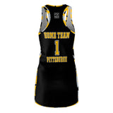 ThatXpression Fashion Pittsburgh Home Team Camo Racerback Jersey Dress