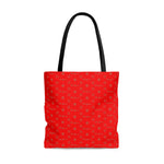 ThatXpression Fashion's Elegance Collection Red and Tan Tote Bag