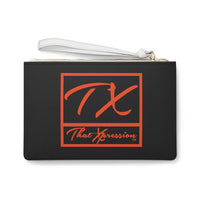 ThatXpression Fashion's Elegance Collection Black & Orange Cincinnati Designer Clutch Bag