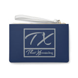 ThatXpression Fashion's Elegance Collection Blue & Gray Colts Designer Clutch Bag