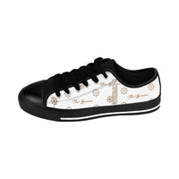 ThatXpression Fashion's Elegance Collection White and Tan Men's Sneakers