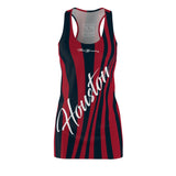 ThatXpression Fashion Navy Red Enlarged Houston Racerback Dress