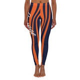 ThatXpression Fashion Navy Orange Savage Themed Spandex Leggings-RL2