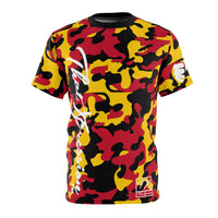 ThatXpression Fashion Gold Red Black Ultimate Camo Unisex T-shirt XZ3T