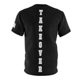 ThatXpression Fashion Train Hard & Takeover Gear Black Unisex T-Shirt CT73N