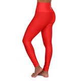 ThatXpression Fashion Spin Cycle High Waisted Red Yoga Leggings