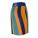 ThatXpression Fashion Miami Savage Striped Themed Women's Pencil Skirt 1YZF2