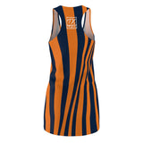 ThatXpression Fashion Crimson Orange Blue Enlarged Auburn Racerback Dress