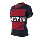 ThatXpression Elegance Women's Navy Red Houston S12 Designer T-Shirt