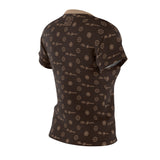 ThatXpression Fashion's Elegance Collection Brown and Tan Script Women's T-Shirt