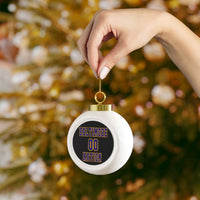 Baltimore Nation Festive Christmas Ball Ornament With Ribbon