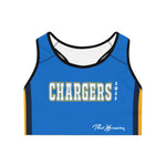 ThatXpression's Chargers Sports Themed Sports Bra