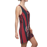 ThatXpression Fashion Navy Red Enlarged Savage Racerback Dress