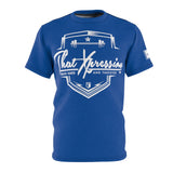 ThatXpression Train Hard & Takeover Shield Royal Unisex T-Shirt U09NH