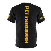 ThatXpression's Pittsburgh Nation Period Sports Themed Black Yellow Unisex T-shirt