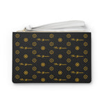 ThatXpression Fashion's Elegance Collection Black and Yellow Designer Clutch Bag