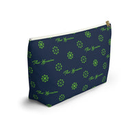 ThatXpression Fashion's Elegance Collection Navy and Green Accessory Pouch