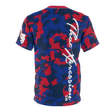 ThatXpression Fashion Blue Navy Red Ultimate Camo Unisex T-shirt XZ3T