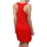 ThatXpression Fashion's Elegance Collection Red and Tan Racerback Dress