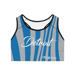 ThatXpression Detroit Striped Sports Bra