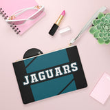 ThatXpression Fashion's Elegance Collection Black & Teal Jaguars Designer Clutch Bag